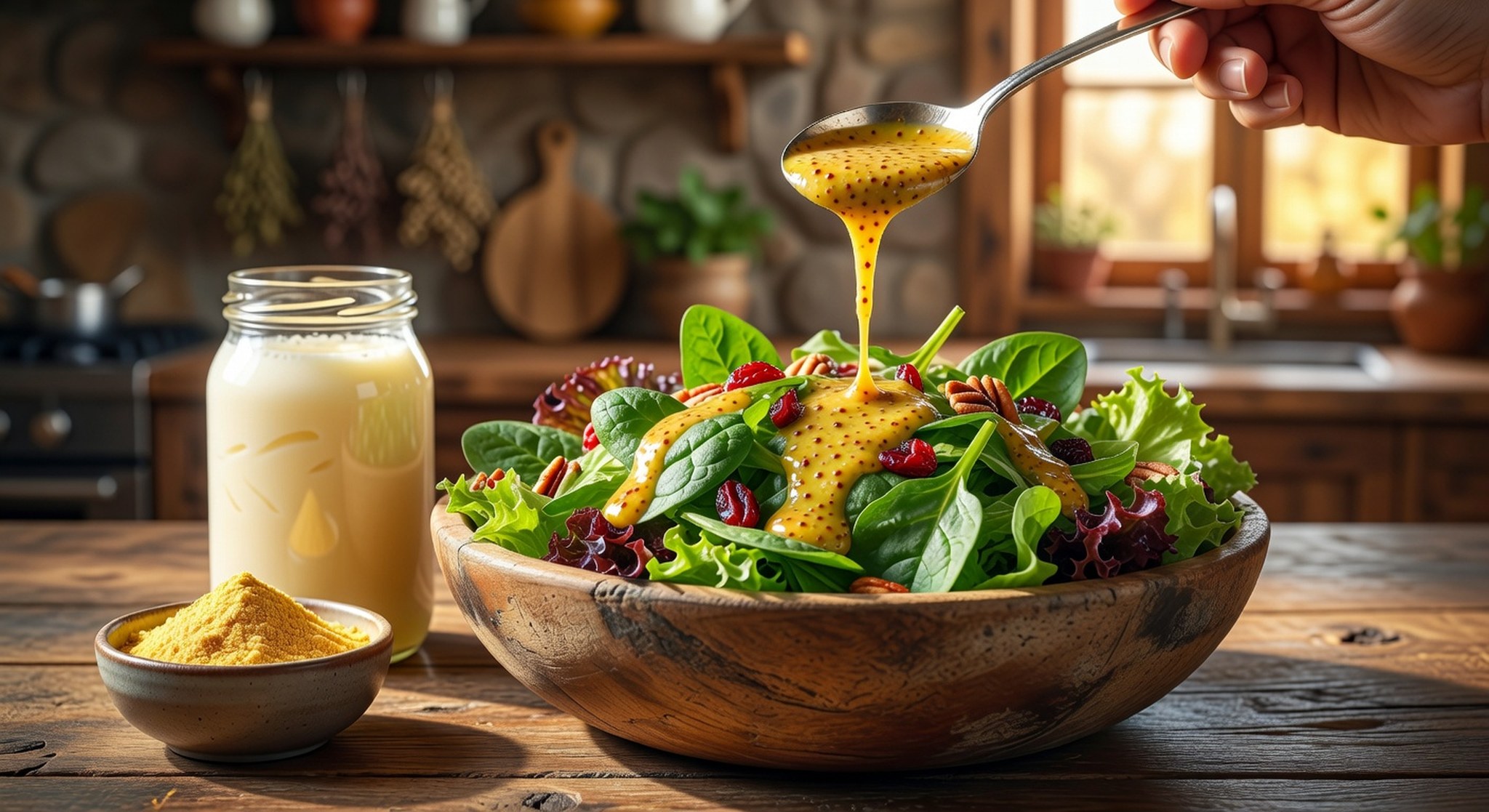 Rapshonig als Zutat in der Küche – Dressing mit Honig und frischen Kräutern